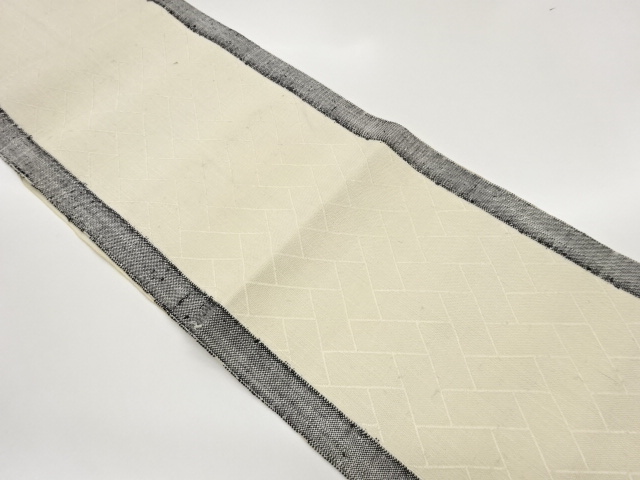 JAPANESE KIMONO / OBI OBI HINOKIGAKI PATTERN ORIGIDASHI NAGOYA OBI